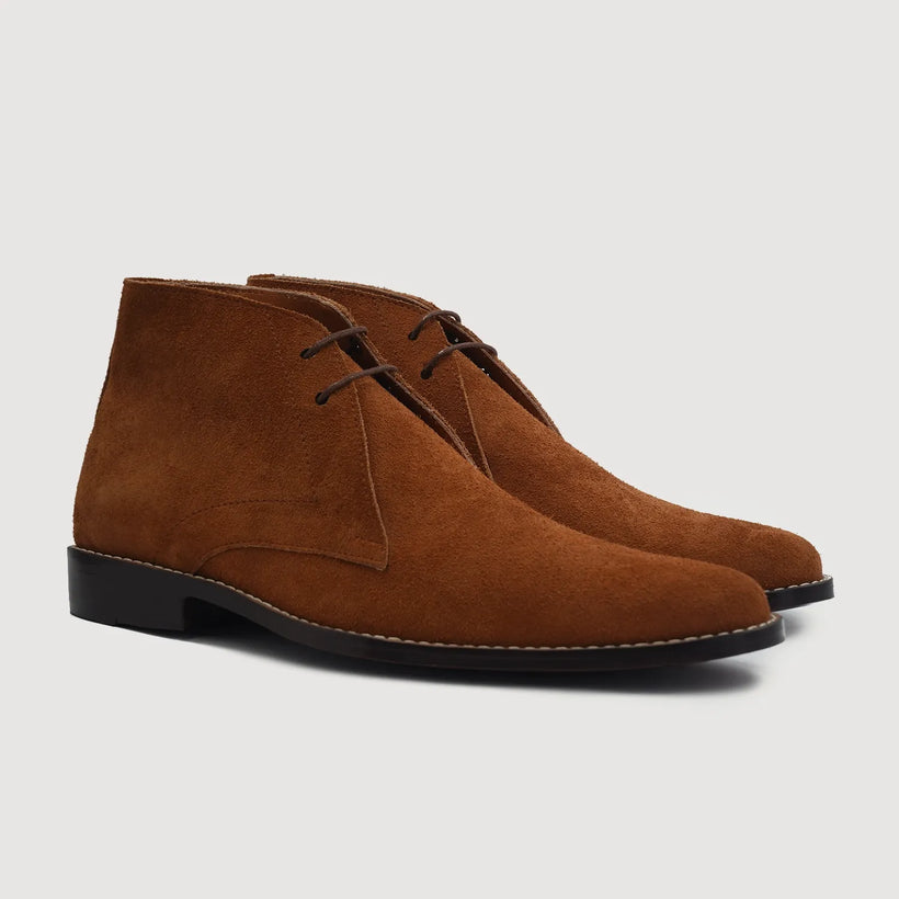 Corry Chukka Brun Suede Leather Boots til Mænd