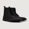 Duster Brogues Derby Sort Nubuck Læderstøvler til Mænd