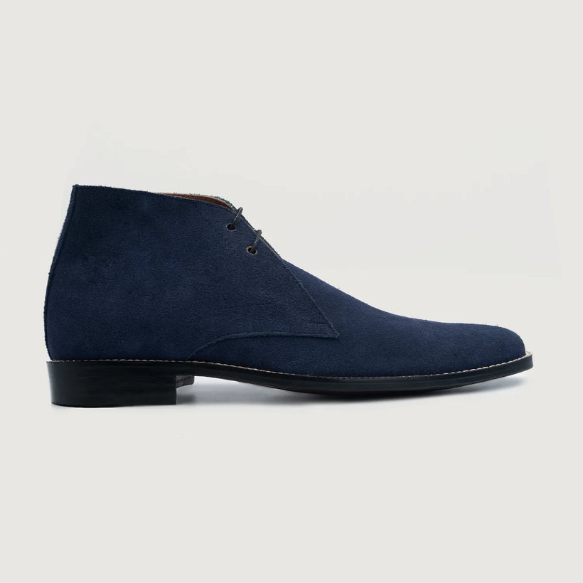 Corry Chukka Midnight Blue Suede Leather Boots til Mænd