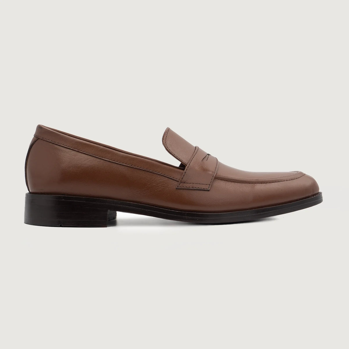 Brown Full-Grain leather Loafers - Goodyear welt-konstruktion og tåboks