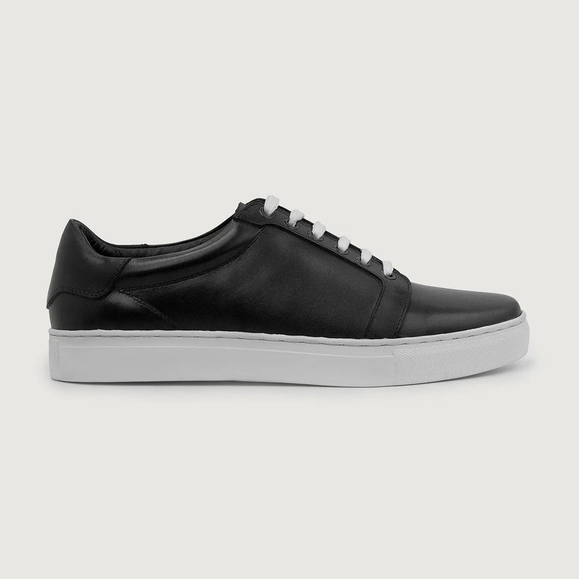 Carter Runn Sort Leather Sneakers til Mænd