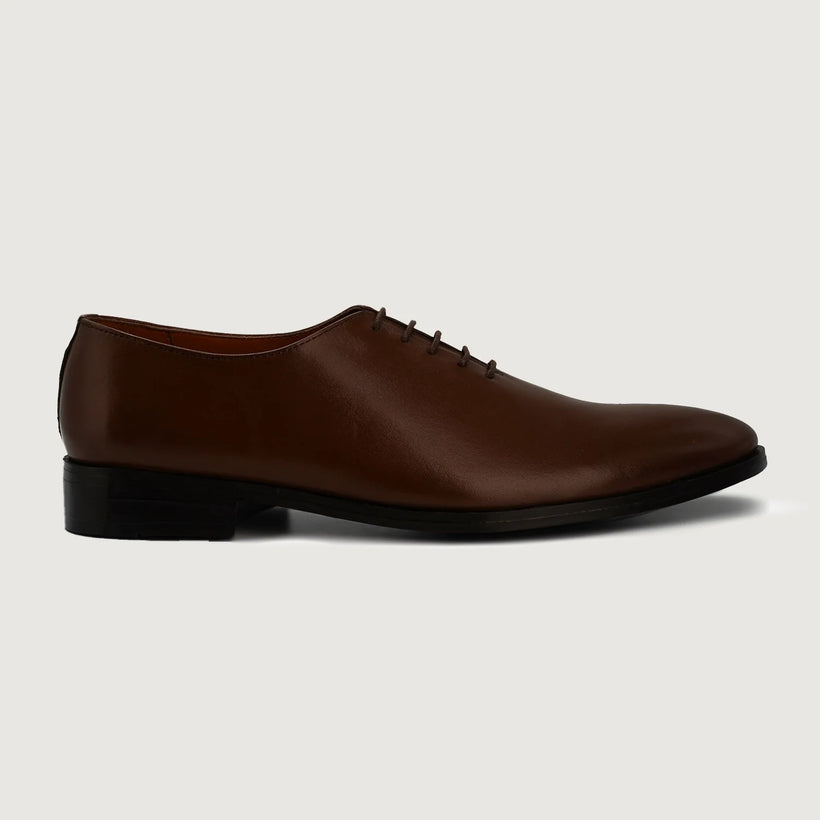 Director Wholecut Brun Leather Shoes til Mænd