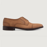 Brown Full-Grain leather Shoes - Goodyear Welt Construction & Front Toe Box Detail