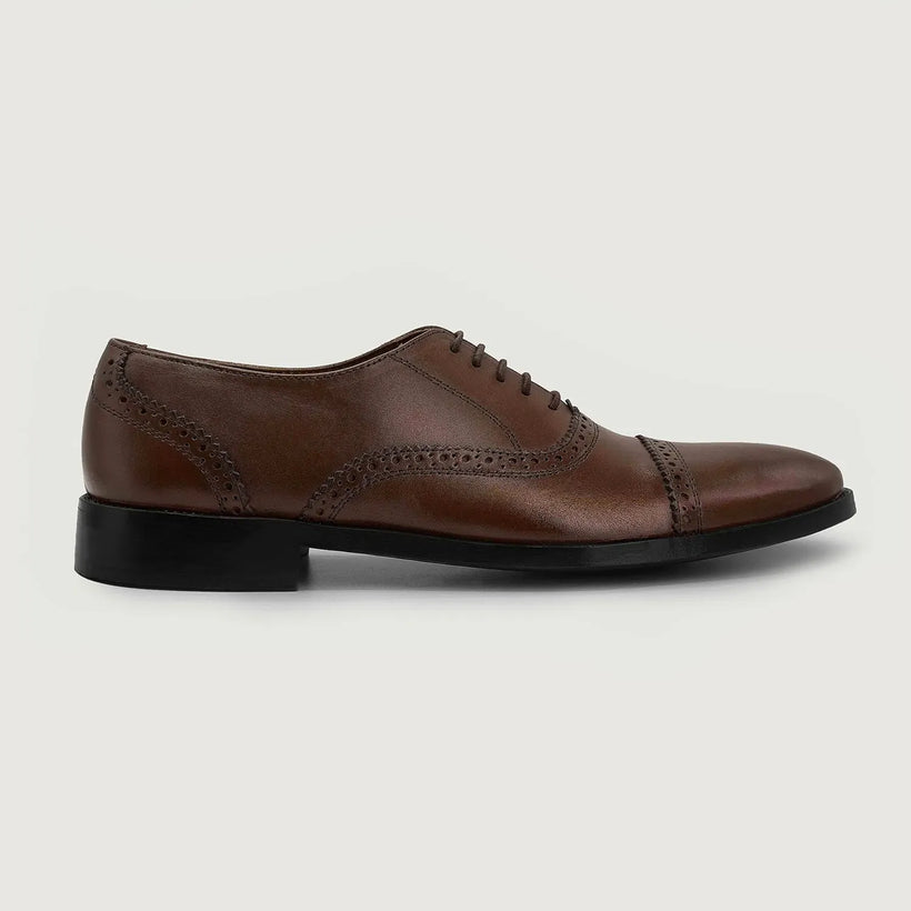 Greyson Brogues Oxford Brun Lædersko til Mænd