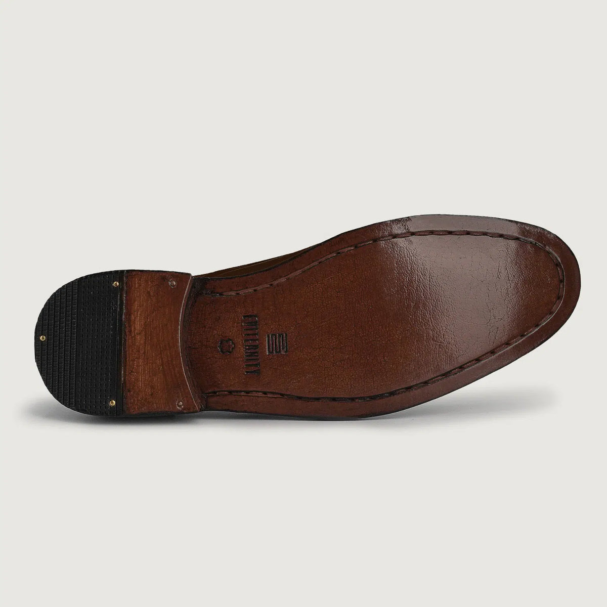 High-Traction Rubber Outsole & Lug Tread Pattern on Attorney Derby Brun Lædersko til Mænd For Men
