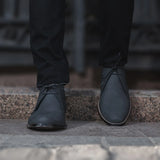 Styled On-Foot Perspective Demonstrating Ankle Fit & Silhouette on Model