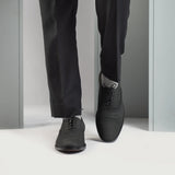 Styled On-Foot Perspective Demonstrating Ankle Fit & Silhouette on Model