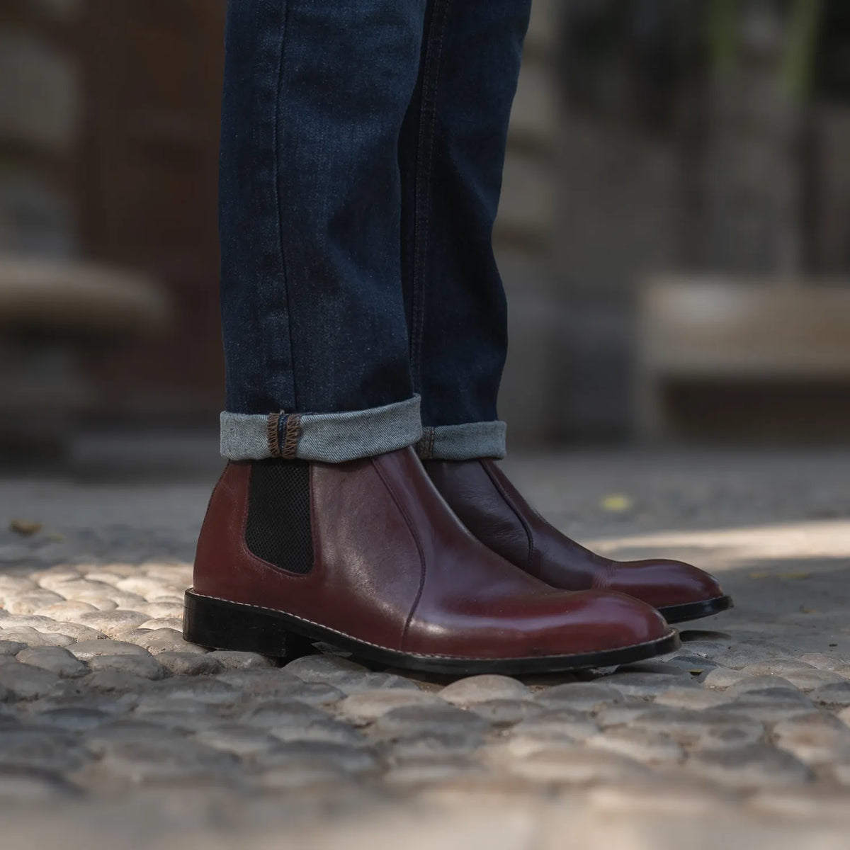Orlaven Clarkson Chelsea Kastanjebrun Læderstøvler til Mænd footwear image 9