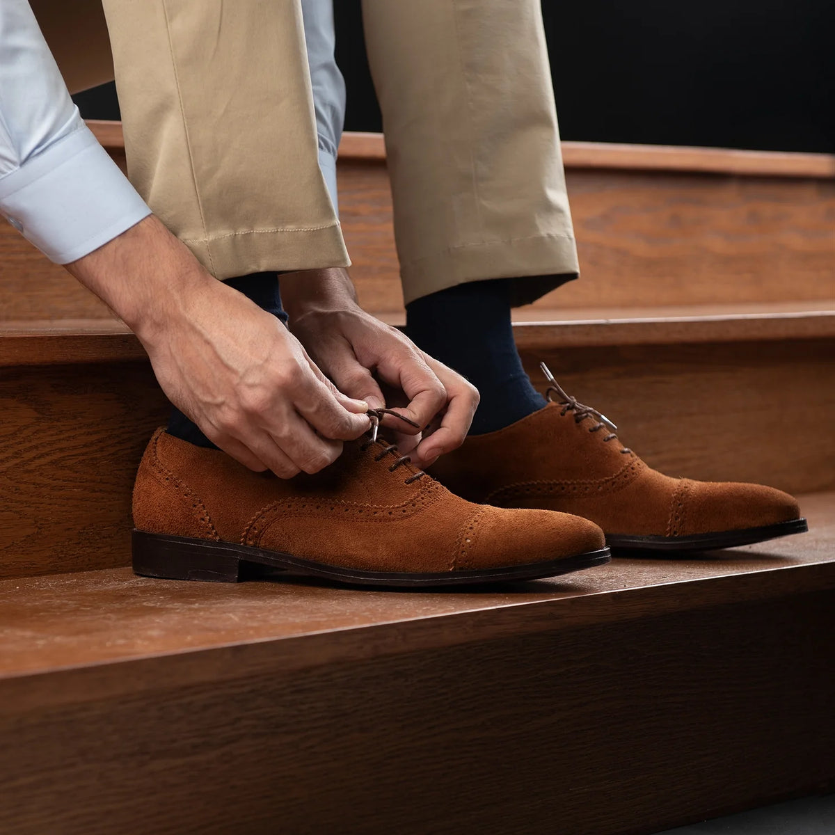 Orlaven Greyson Brogues Oxford Brun Suede Lædersko til Mænd footwear image 9