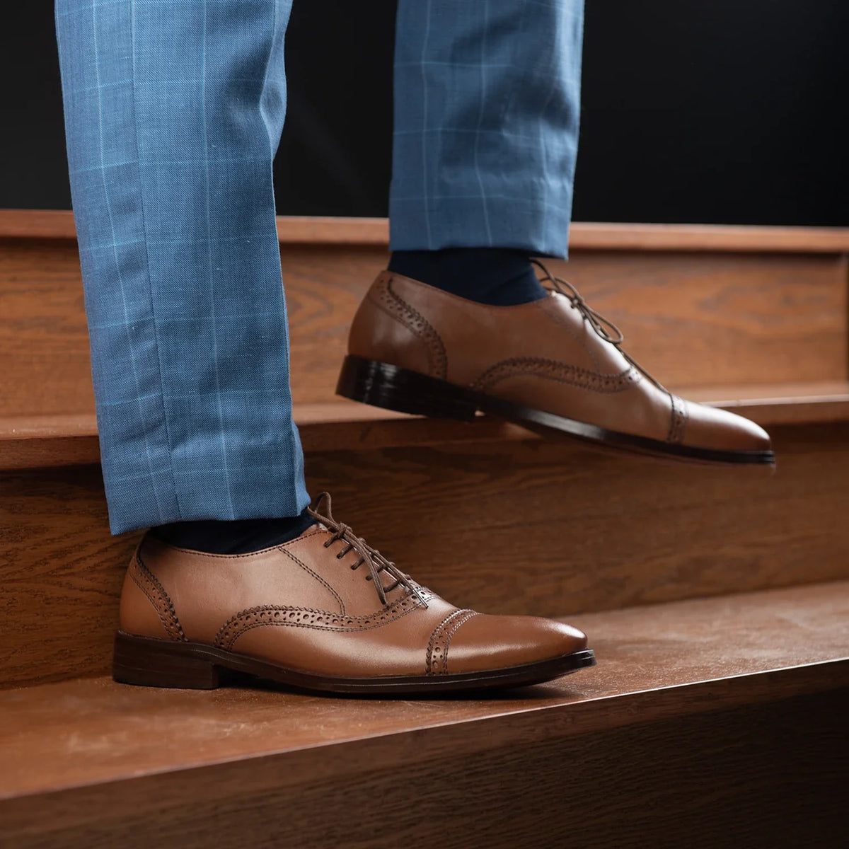 Orlaven Greyson Brogues Oxford Lysebrun Lædersko til Mænd footwear image 10
