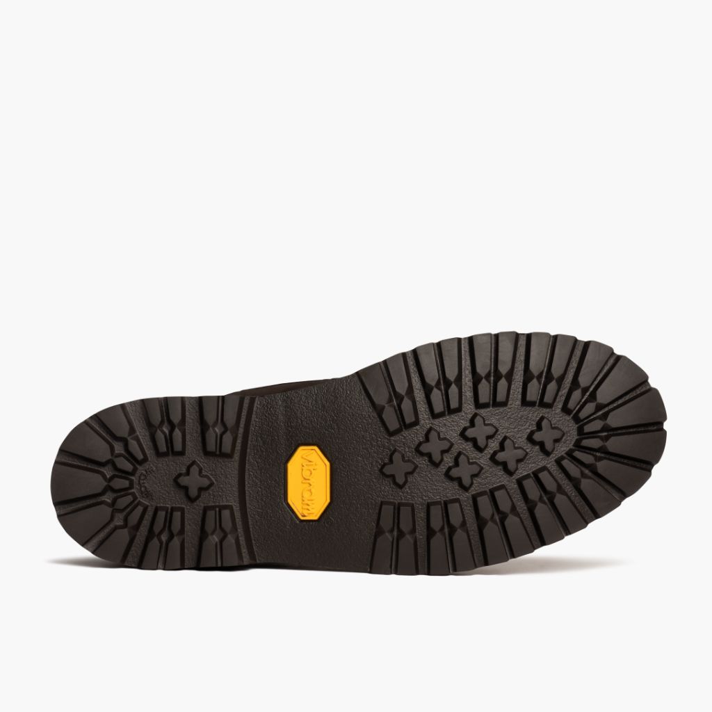 High-Traction Rubber Outsole & Lug Tread Pattern on Explorer Rocky Road Læderstøvler til Mænd
