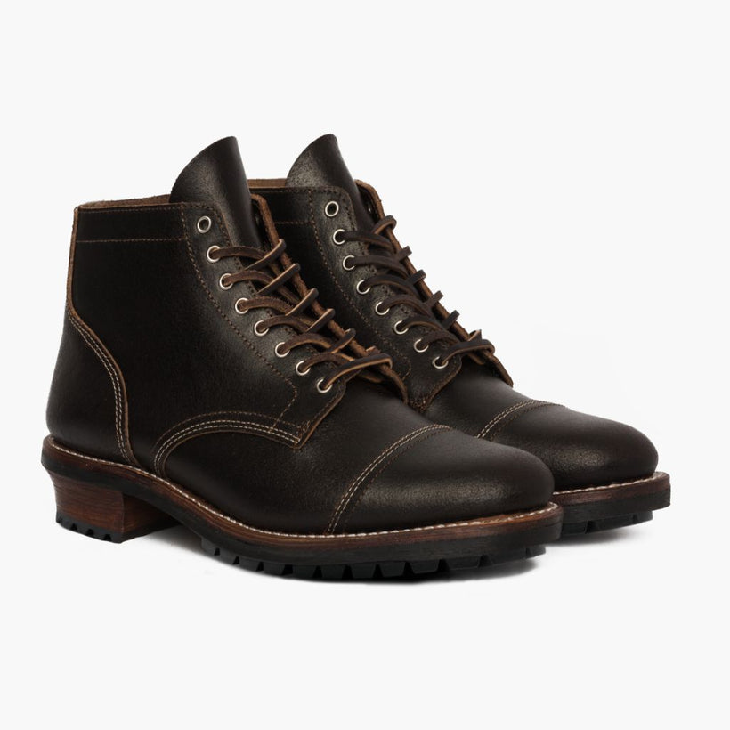 Vanguard Waxed Cacao Leather Boots til Mænd