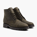 Captain StormKing® Dark Olive Matte Læderstøvler til Mænd