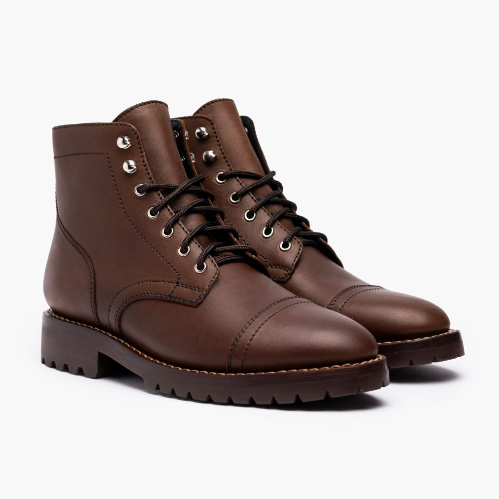 Captain StormKing® Whiskey Læderstøvler til Mænd in Classic Full-Grain Leather - Sidevisning | Køb online