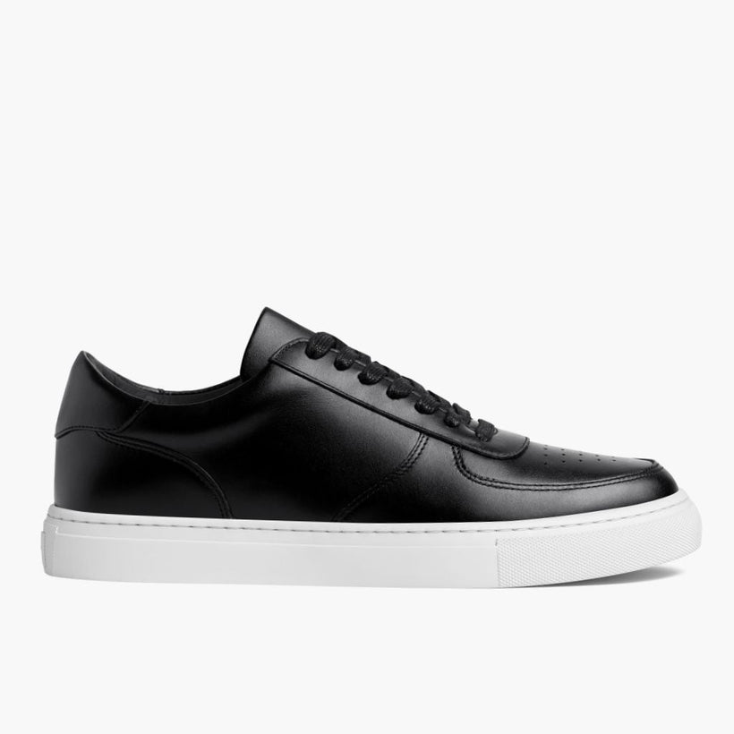 Court Sort Lædersneakers til Damer