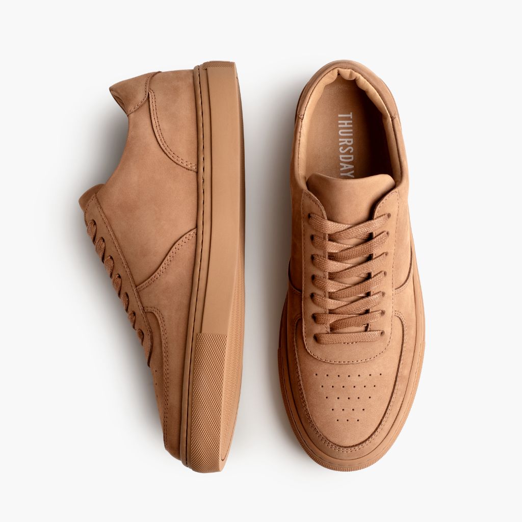 Court Clay Lædersneakers til Mænd - Forstærket hælkappe og præcise dobbeltsyninger