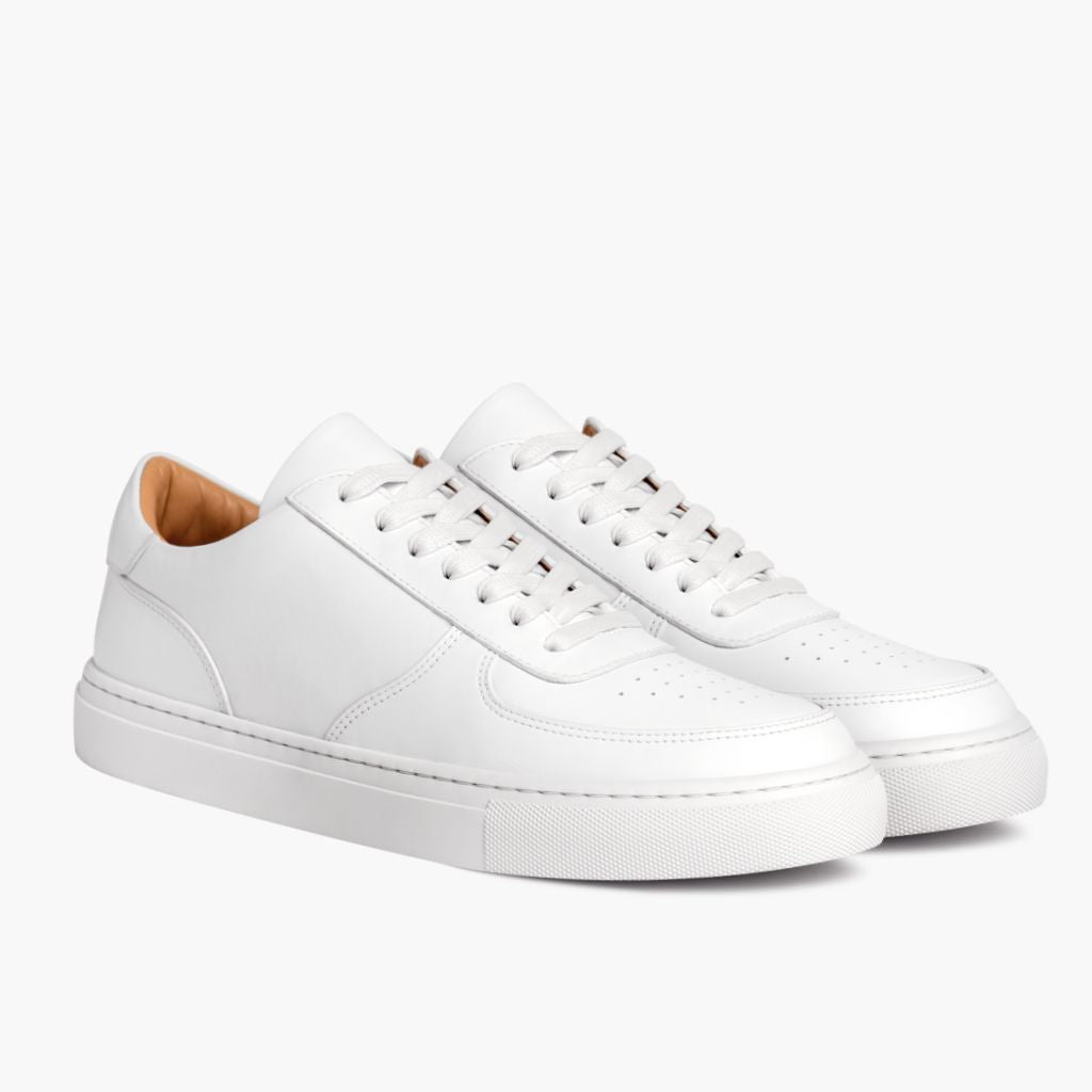 Court Toffee x Off-White Leather Sneakers in White Full-Grain Leather - Sidevisning | Køb online