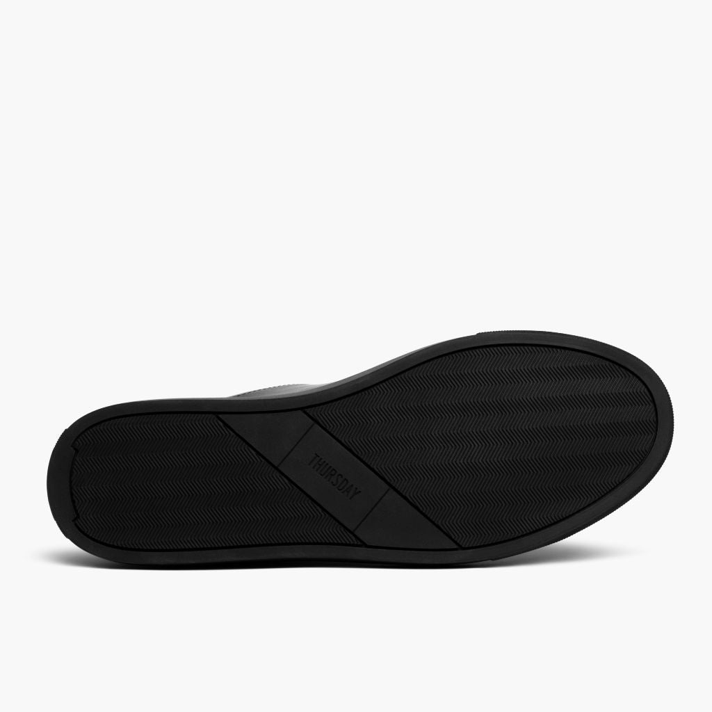 High-Traction Rubber Outsole & Lug Tread Pattern on Encore Jet Sort Lædersneakers til Mænd