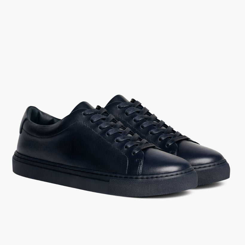 Encore Navy Leather Sneakers til Mænd