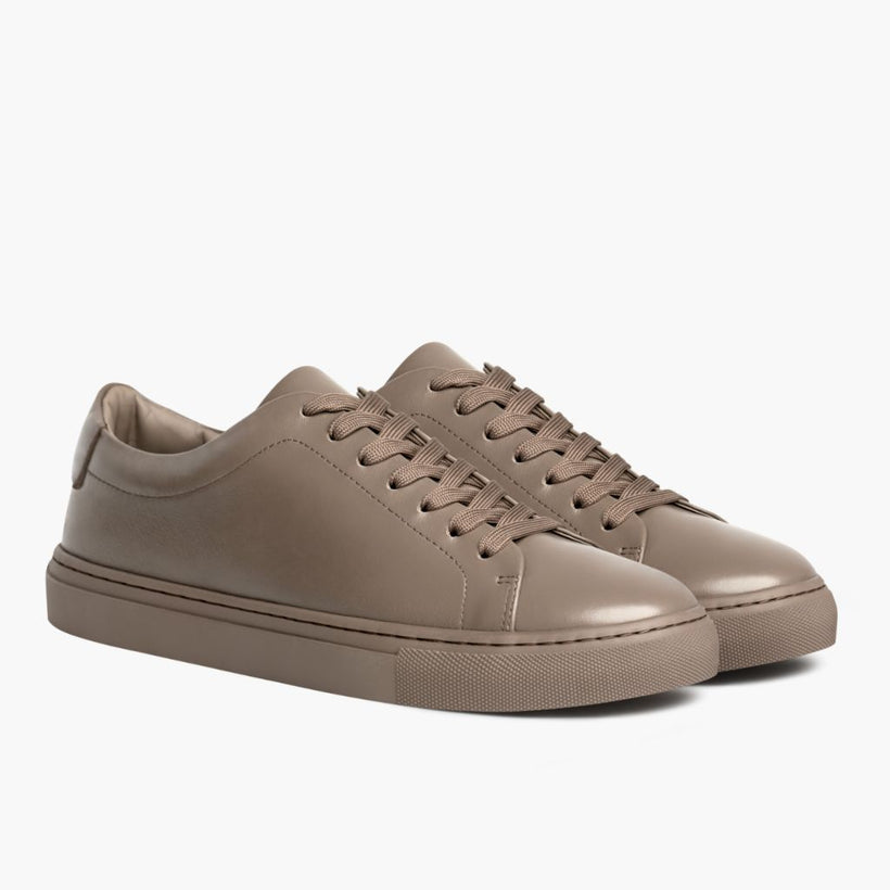 Encore Taupe Lædersneakers til Damer