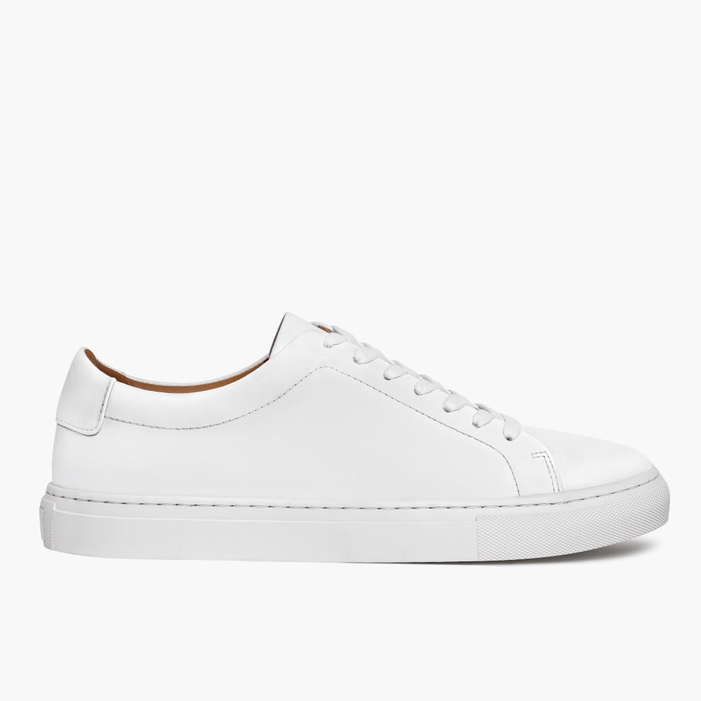 White Full-Grain leather Sneakers - Goodyear welt-konstruktion og tåboks