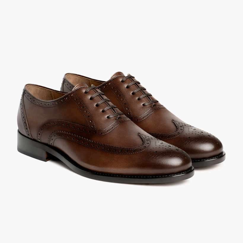 Aviator Cinnamon Leather Shoes til Mænd