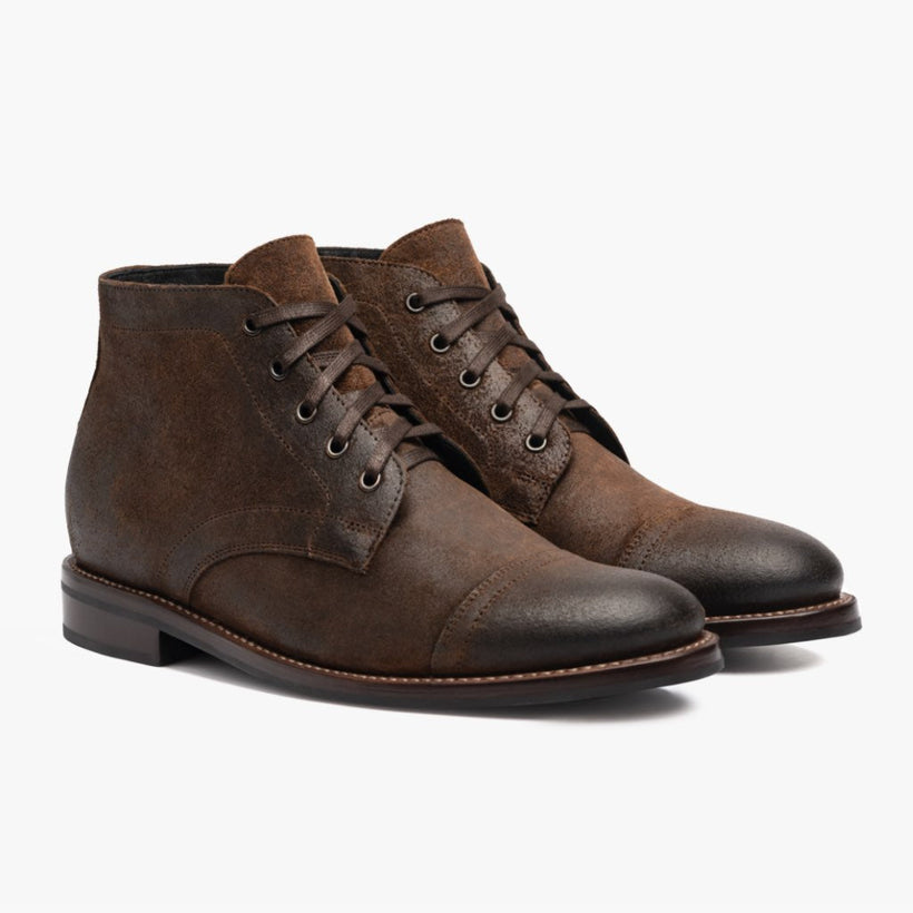 Cadet Mocha Leather Boots til Mænd