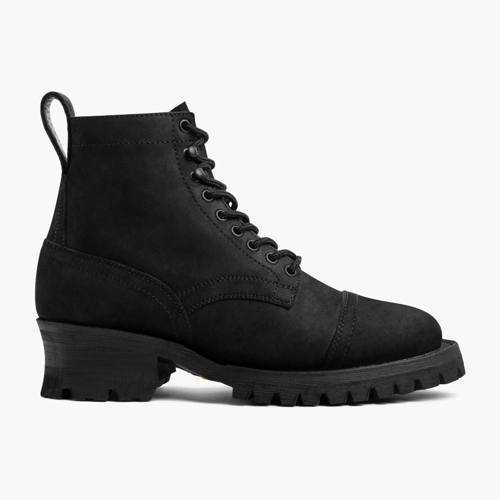 Black Full-Grain leather Boots - Goodyear welt-konstruktion og tåboks