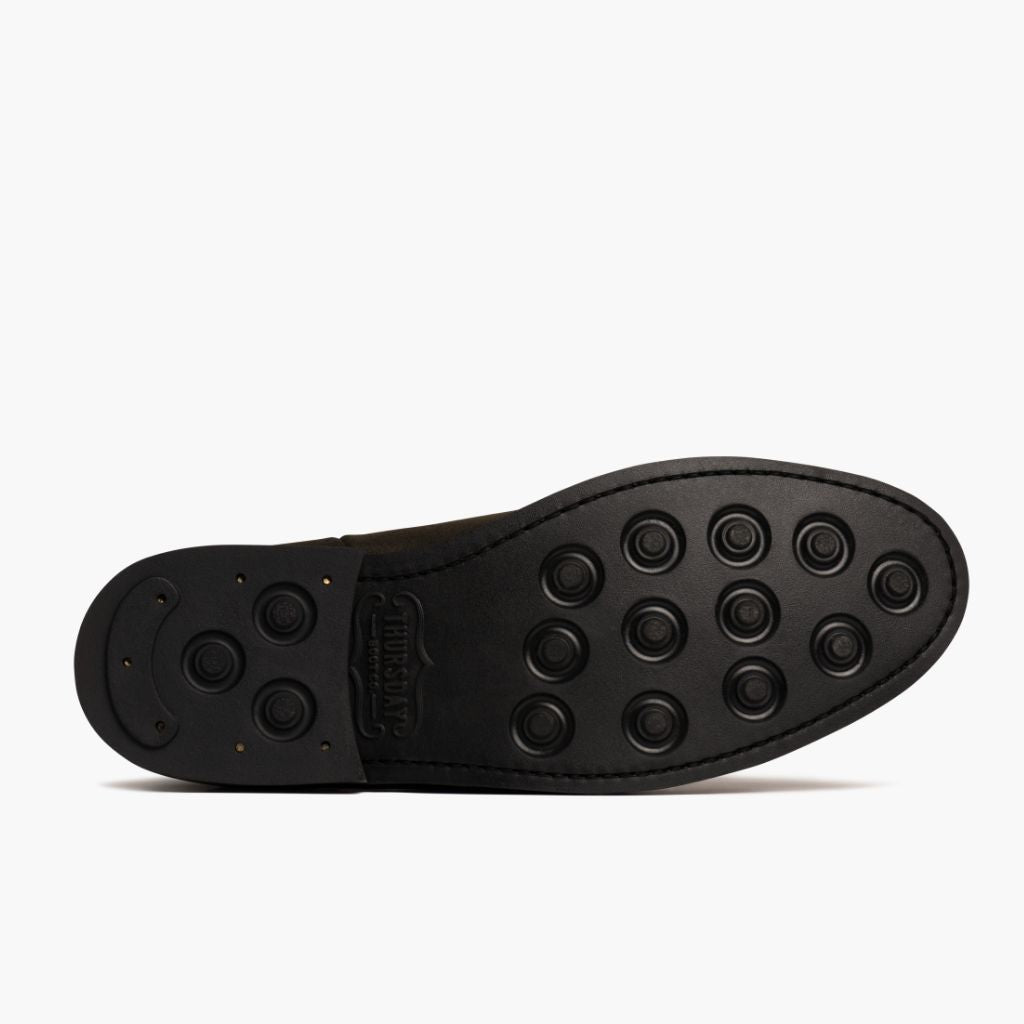 High-Traction Rubber Outsole & Lug Tread Pattern on Duke Dark Olive Suede Læderstøvler til Mænd