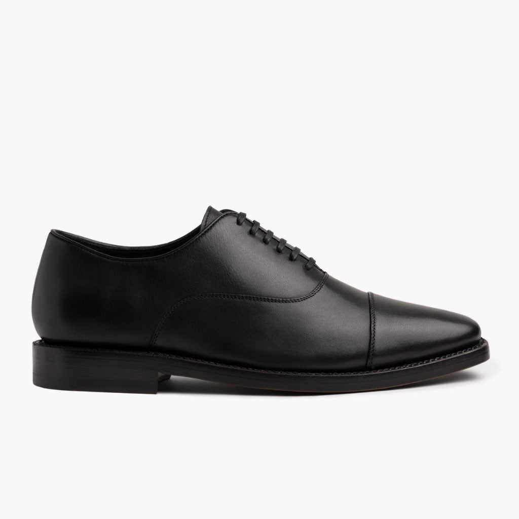 Black Full-Grain leather Sneakers - Goodyear welt-konstruktion og tåboks