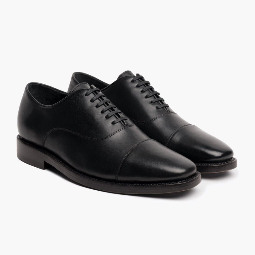 Executive Sort Leather Sneakers til Mænd