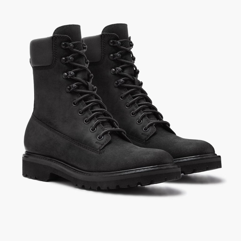 Explorer Sort Matte Leather Boots til Mænd