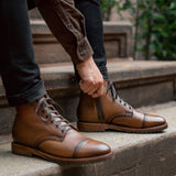 Cushioned Leather Insole & Ergonomic Arch Support Construction Detail