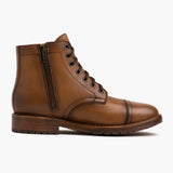 Classic Full-Grain leather Boots - Goodyear Welt Construction & Front Toe Box Detail