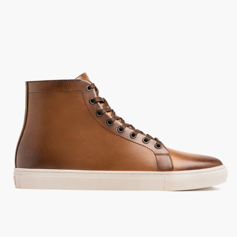 Premier High Top Toffee Leather Sneakers til Mænd