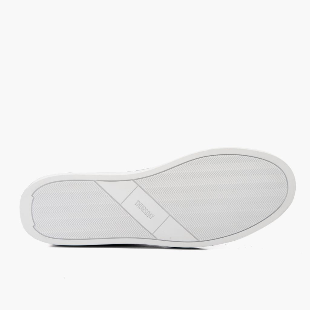 High-Traction Rubber Outsole & Lug Tread Pattern on Premier Low Top Sort Lædersneakers til Mænd For Men
