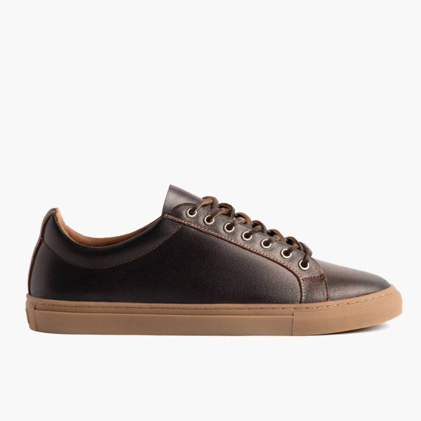 Premier Low Top Cacao Leather Sneakers til Mænd
