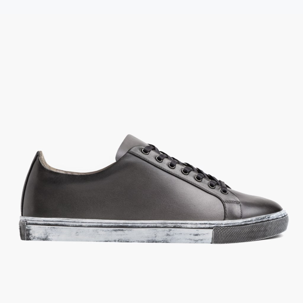 Grey Full-Grain leather Sneakers - Goodyear welt-konstruktion og tåboks