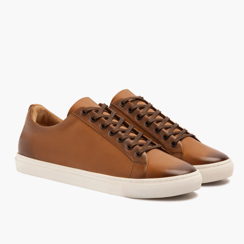 Premier Low Top Toffee Leather Sneakers til Mænd