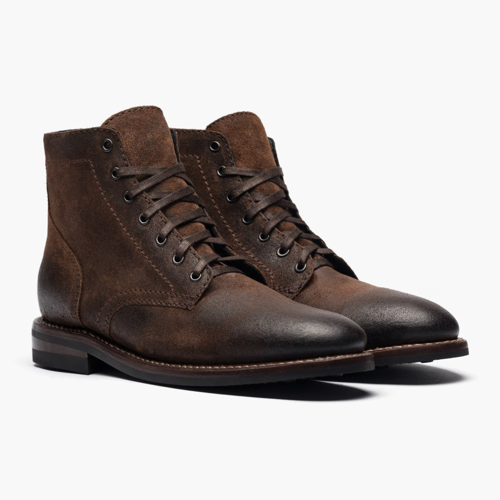 President Mocha Læderstøvler til Mænd For Men in Mocha Full-Grain Leather - Sidevisning | Køb online
