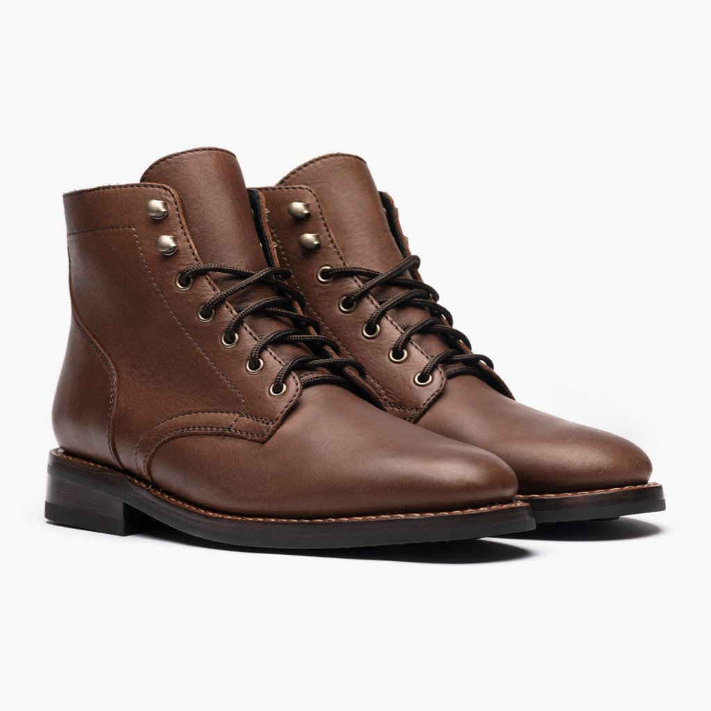 President Whiskey Læderstøvler til Mænd For Men in Classic Full-Grain Leather - Sidevisning | Køb online