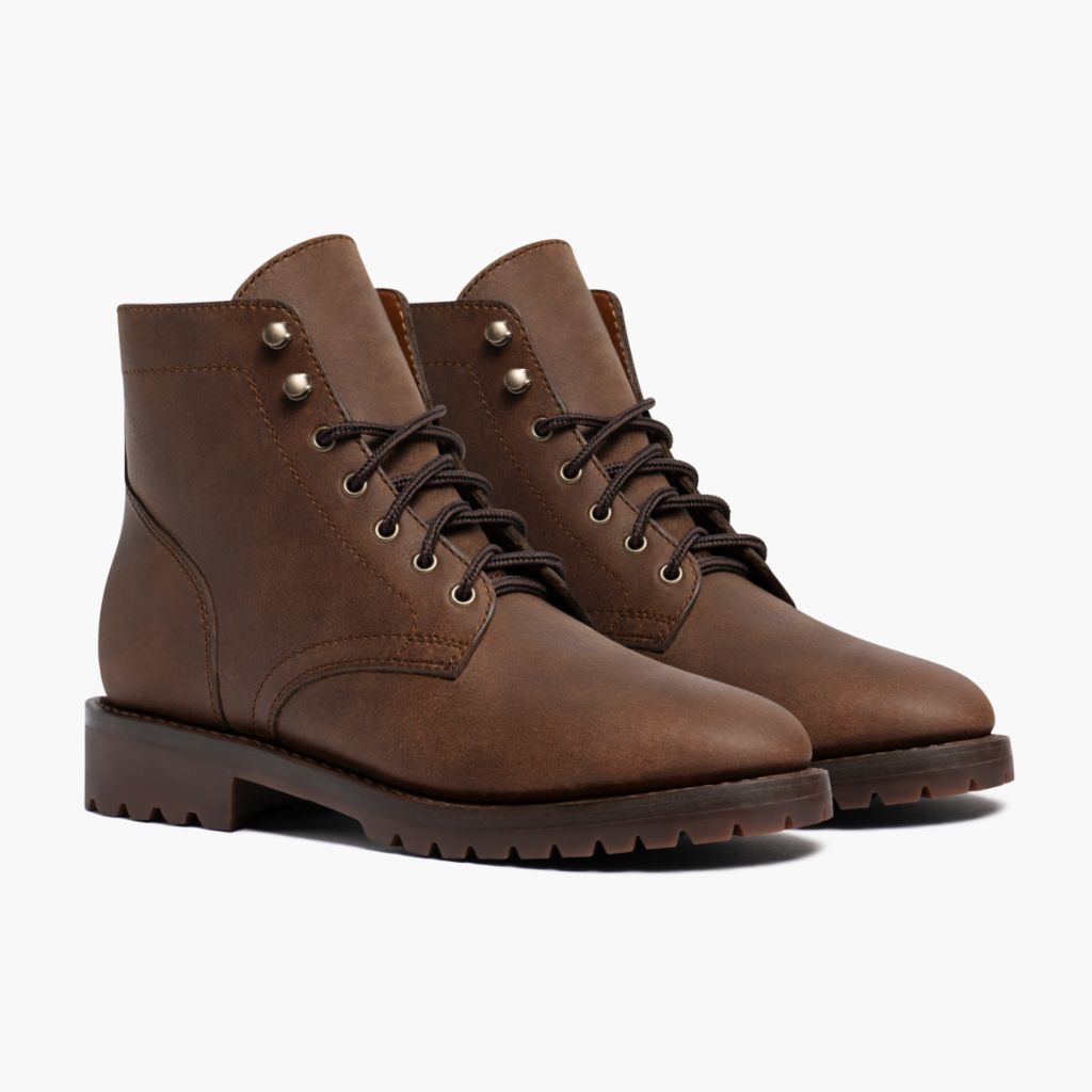 President StormKing® Desert Brun Læderstøvler til Mænd For Men in Brown Full-Grain Leather - Sidevisning | Køb online