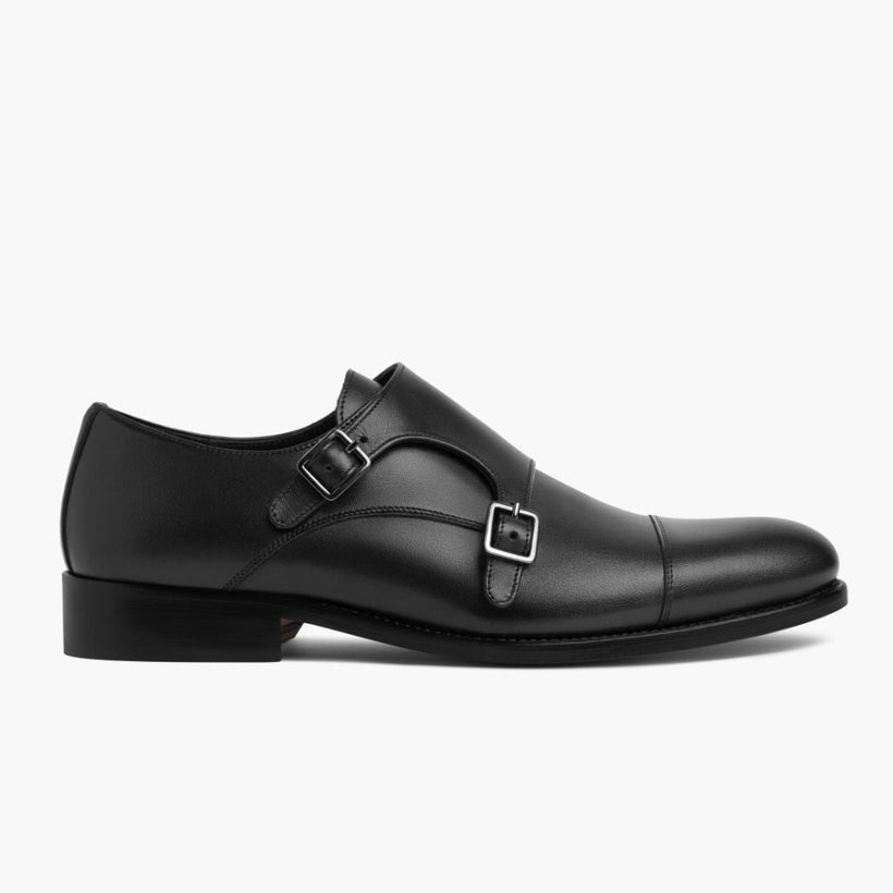 Saint Sort Leather Loafers til Mænd