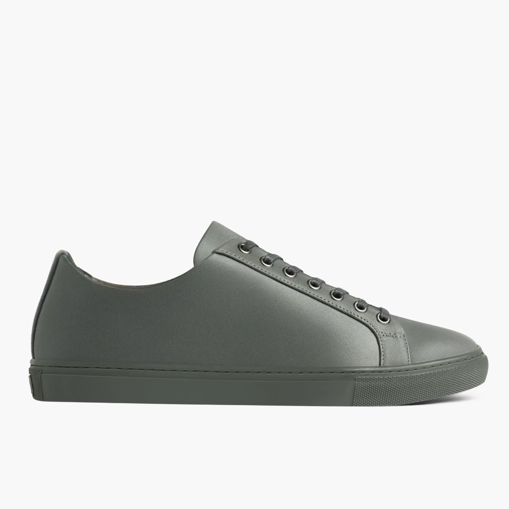 Grey Full-Grain leather Sneakers - Goodyear welt-konstruktion og tåboks