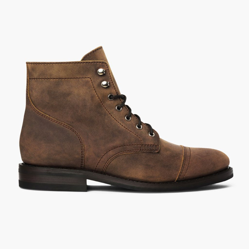 Captain Burnt Copper Leather Boots til Mænd