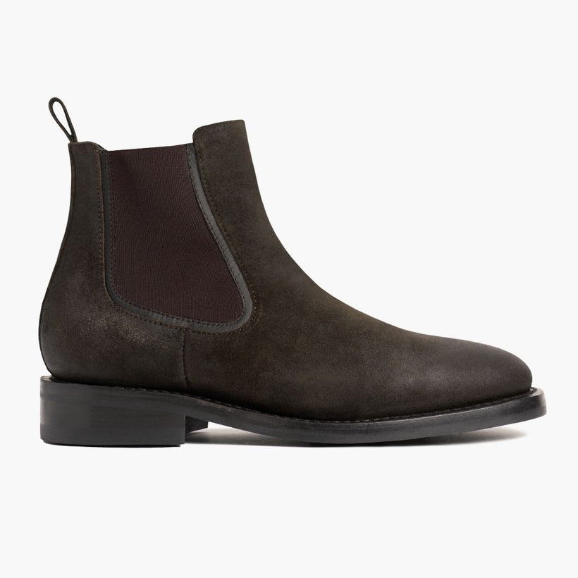 Duke Dark Olive Suede Læderstøvler til Mænd
