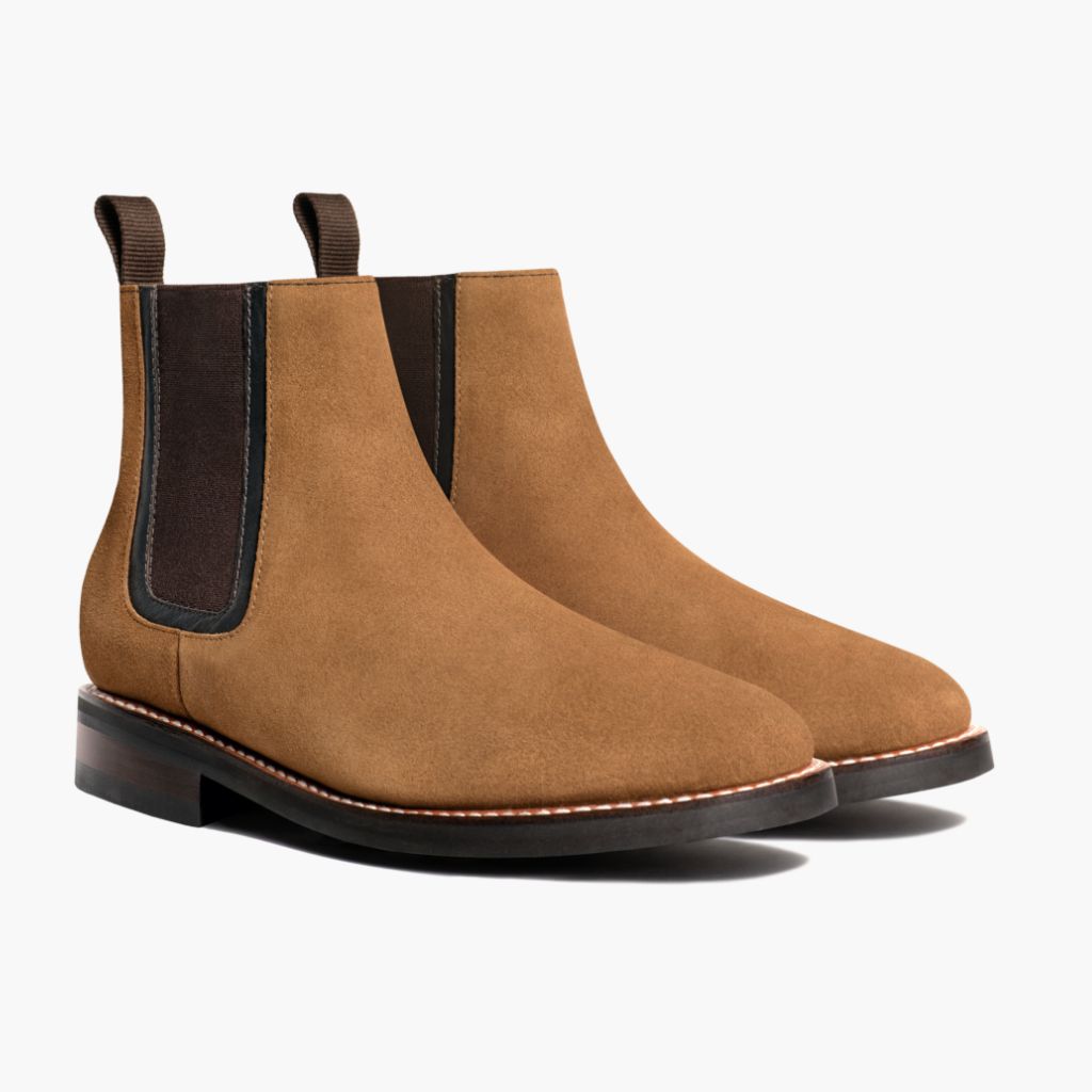Duke Honey Suede Læderstøvler til Mænd in Classic Goatskin Suede - Sidevisning | Køb online