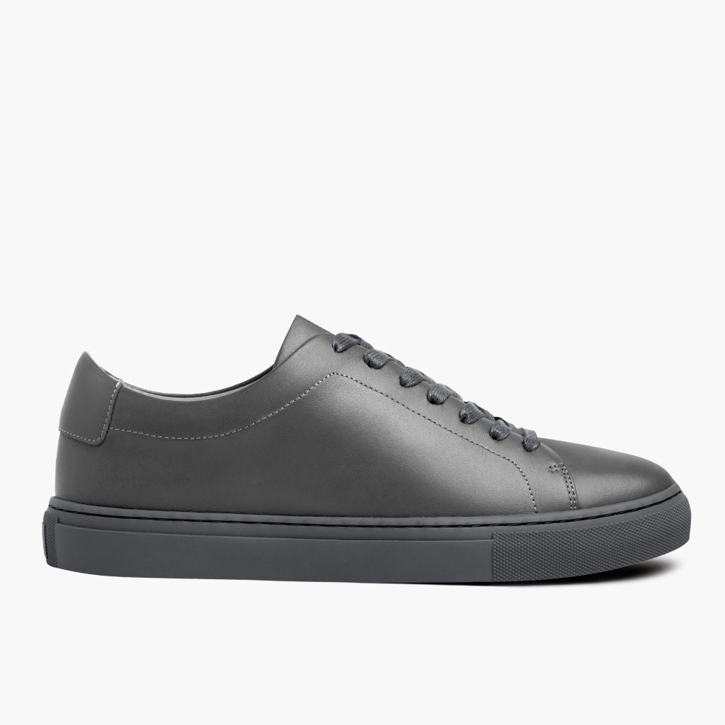 Grey Full-Grain leather Sneakers - Goodyear welt-konstruktion og tåboks