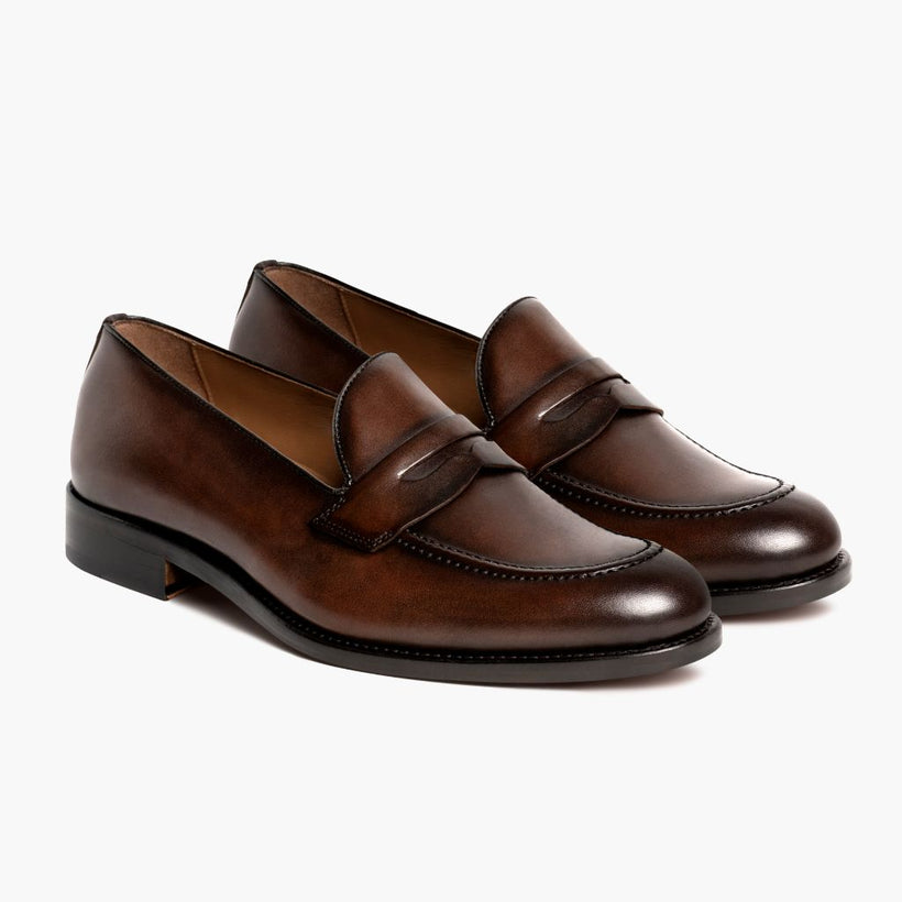 Lincoln Rich Mahogany Leather Sneakers til Mænd