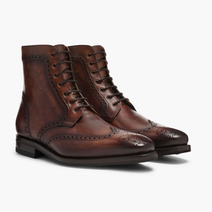 Wingtip Color #77 Leather Boots til Mænd
